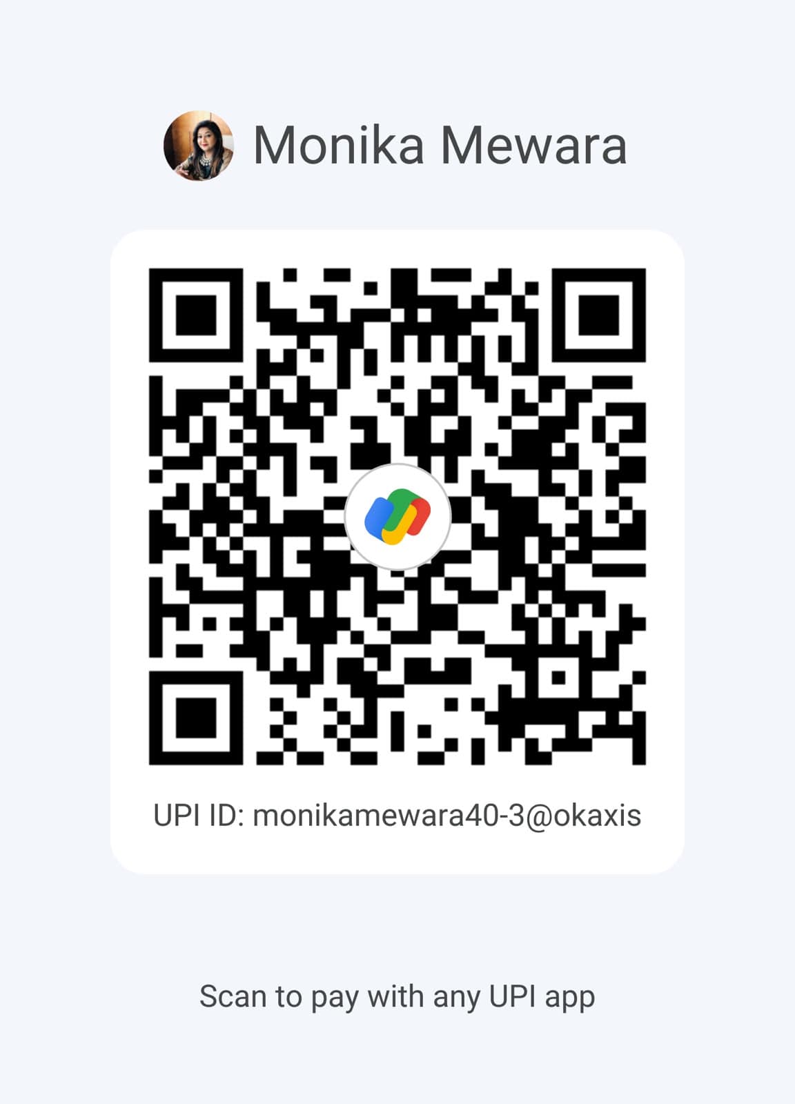 Dr. Monika Mewara UPI QR Code